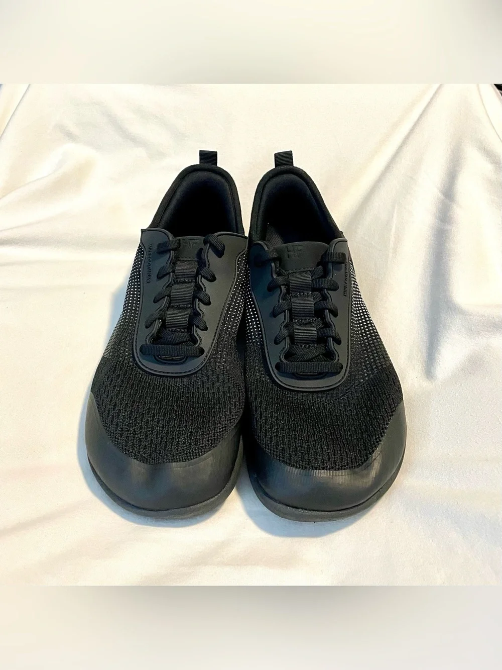 “HF” Hike Footwear Stride Barefoot Shoes - Black Mesh Lace-Up - M 9~W 11 -Unisex